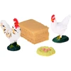 Jokomisiada FARM ANIMALS SERIES Farmer and birds set - hen, rooster, goose ZA6404 A