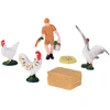 Jokomisiada FARM ANIMALS SERIES Farmer and birds set - hen, rooster, goose ZA6404 A