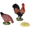 Jokomisiada FARM ANIMALS SERIES Farmer and birds set - hen, rooster, goose ZA6404 C