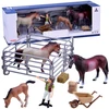 Jokomisiada FARM ANIMALS SERIES Set of horses from the farm Figurines COLLECTION ZA2604