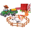 Jokomisiada FARM Opening barn + 10 figures, tractor, and farm accessories ZA6384