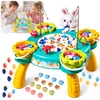 Jokomisiada Fishing Game Magnetic Rods Rotating Board Skill Game ZA6337