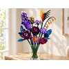 Jokomisiada Flower Blocks DARK ROSES violetinė bouquet of flowers 665pcs ZA6264