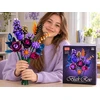 Jokomisiada Flower Blocks DARK ROSES violetinė bouquet of flowers 665pcs ZA6264