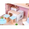 Jokomisiada FLOWER Dollhouse in a lockable suitcase + wooden furniture ZA5930