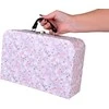 Jokomisiada FLOWER Dollhouse in a lockable suitcase + wooden furniture ZA5930