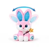 Jokomisiada Interactive Rožinė Plush Rabbit 30 cm Dancing Light-Up Musical Magic Wand ZA6329