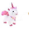 Jokomisiada Interactive Unicorn on a Leash Walks Sings Moves Head ZA6273