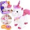 Jokomisiada Interactive Unicorn on a Leash Walks Sings Moves Head ZA6273