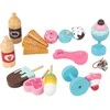 Jokomisiada Large pastel wooden ice cream stand + 8 different ice creams ZA5945