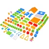 Jokomisiada LARGE plastikas blocks 94 pieces in a container with a handle + figures ZA6429