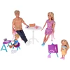 Jokomisiada Large set of doll family parents + children small dolls accessories ZA5421