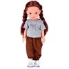 Jokomisiada Lovely Girl Doll with Short Juodas Hair in a Sporty Outfit 33cm ZA5849