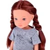 Jokomisiada Lovely Girl Doll with Short Juodas Hair in a Sporty Outfit 33cm ZA5849