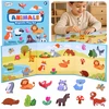 Dėlionė Jokomisiada Magnetic Animal Puzzle Play Board 30 Magnets for Children ZA6408