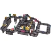 Jokomisiada Magnetic blocks CAR TRACK 168 pieces + 4 cars and road signs ZA6446