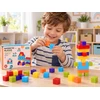 Jokomisiada Magnetic blocks - COLORFUL construction cubes BLOCKS 96pcs ZA6343