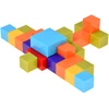 Jokomisiada Magnetic blocks - COLORFUL construction cubes BLOCKS 96pcs ZA6343
