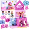 Jokomisiada Magnetic blocks HOUSE - construction cubes and pikselių 261 pieces ZA 6351