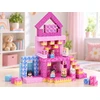 Jokomisiada Magnetic blocks HOUSE - construction cubes and pikselių 261 pieces ZA 6351