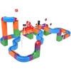 Jokomisiada Magnetic Building Blocks: Magnetic Train Track – 114-Piece DIY Train Set ZA6281