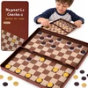 Jokomisiada Magnetic CHECKERS game - magnetic POCKET - for 2 people GR0838
