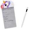 Jokomisiada Magnetic Unicorn Šaldytuvas Notepad Reusable Writing Board with Stylus ZA6460