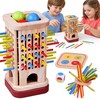 Jokomisiada Multifunctional wooden skill game – sticks and balls ZA6158