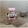 Jokomisiada Pastel sweet ICE CREAM SHOP on wooden wheels + 8 different ice creams ZA5946