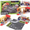 Jokomisiada Petrol Station Playset with Shop, Road, Parking Area and 2 Toy Cars ZA6282