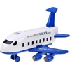 Jokomisiada Police Airplane with Parking Garage, Crane and 4 Toy Cars, Lights and Sounds ZA6561