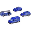 Jokomisiada Police Airplane with Parking Garage, Crane and 4 Toy Cars, Lights and Sounds ZA6561