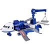 Jokomisiada Police Airplane with Parking Garage, Crane and 4 Toy Cars, Lights and Sounds ZA6561