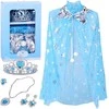 Jokomisiada Princess Costume "ICE QUEEN" - Cape and Jewelry Set ZA6028