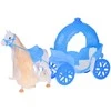 Jokomisiada Princess doll in a ball gown with a baltas horse and carriage ZA5419