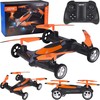 Jokomisiada Remote-controlled Dronas Quadcopter with camera 2 in 1 Flying + Driving RC0725 PO