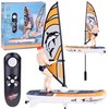 Jokomisiada Remote-controlled, luminous WINDSURFER floating with remote control RC0740