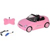 Jokomisiada Rožinė RC Convertible Car with Lights and Remote Control RC0713