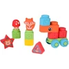 Jokomisiada Rubber blocks 3 in 1 - soft, sensory, finger puppets 22 pieces ZA6439