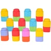 Jokomisiada Rubber blocks 3 in 1 - soft, sensory, sound, light 32 pieces ZA6435