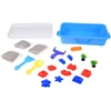 Jokomisiada Sandbox 2 in 1 Dynamic sand, molds and box 18 pieces ZA6293