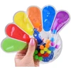 Jokomisiada Sensory Fidget Toy Peacock for Squeezing with Colorful Balls ZA6552