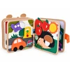 Jokomisiada Sensory manipulation book with Velcro and moving elements ZA6600