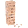 Jokomisiada Skill game: A wobbly tower of blocks + 4 wooden dice ZA6294