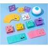 Jokomisiada Skill game "Express emotions in time" - arranging faces with blocks GR0841