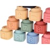 Dėlionė Jokomisiada Soft Pastel Rubber Blocks with Adorable Ducklings – 30-Piece Set ZA5671
