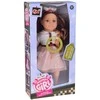 Jokomisiada Large, cute 48cm doll in a dress + built-in melody and soft body ZA5842