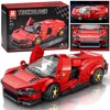 Jokomisiada Technical blocks Futuristic car Raudonas lifting doors 275 pieces ZA5794