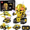Jokomisiada Technical Blocks Robots Pro 5-in-1 rinkinys Nuotolinio valdymo pultas + LED lemputė, 673 vnt. RC0743