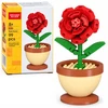 Jokomisiada Technical blocks Series: Flowers in a mini pot Raudonas ROSE 99pcs ZA6289 B